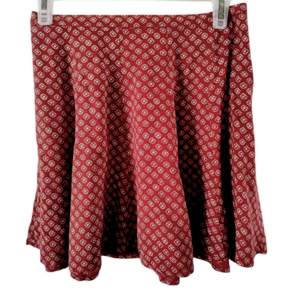 White and Burgundy print skirt by Hollister ( 5 for $20 bundle listing